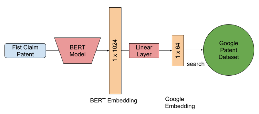 Custom BERT Embedding Projection Concept
